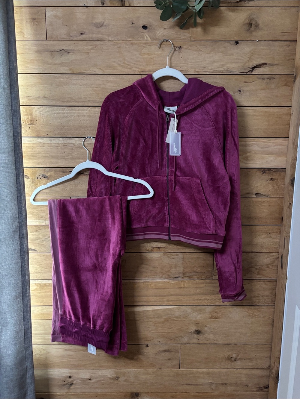 Daily practice (from Anthropologie) front stage sweatsuit.